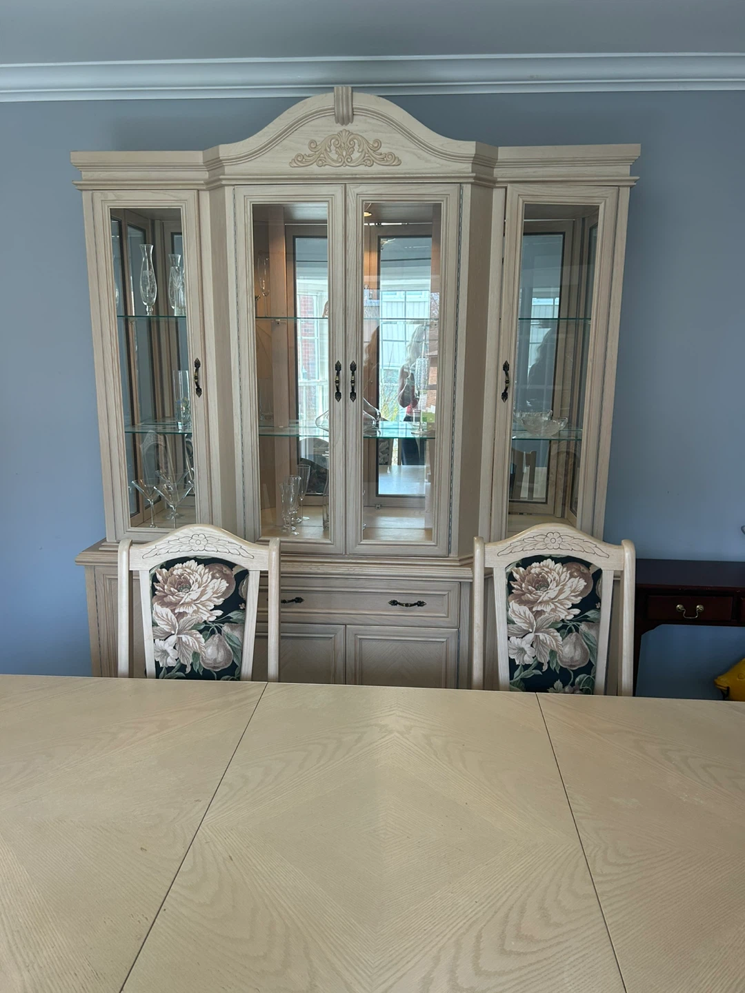 Dining Table, Hutch Set with Chairs, - photo 4