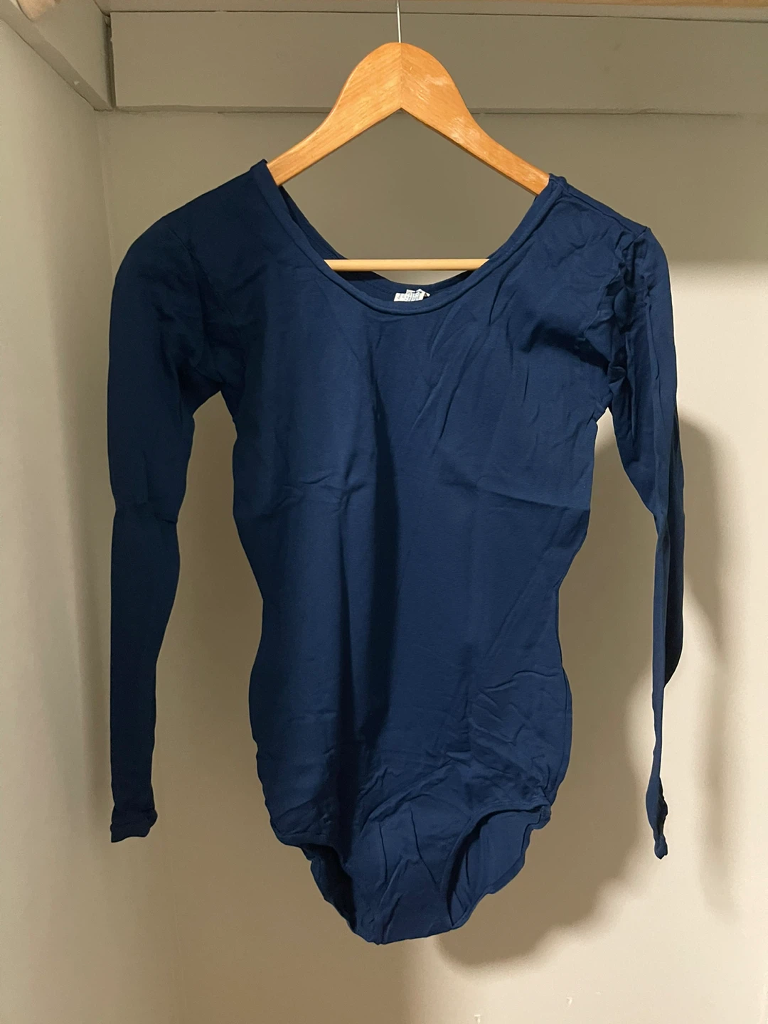 Capezio Navy Blue Long Sleeve Leotard - Adult Medium