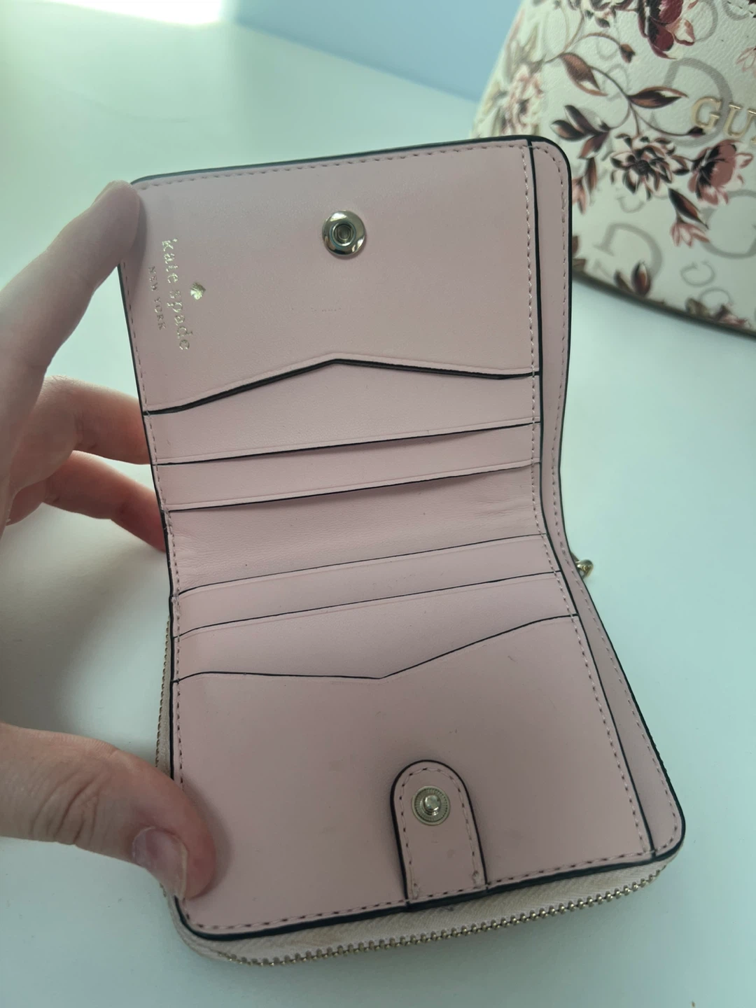 Kate Spade Pink Leather Bifold Wallet - photo 4