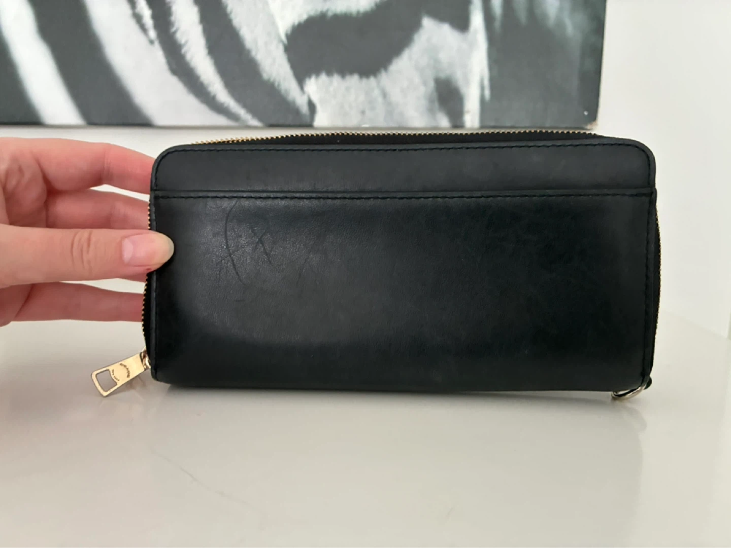 Coach Black Leather Double Zip Wallet - photo 3