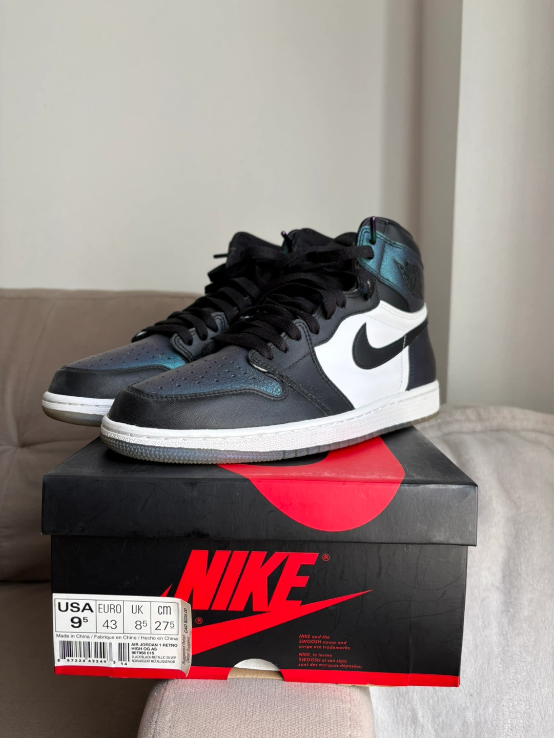 Jordan 1 Retro All-Star Chameleon (2017) size 9.5
