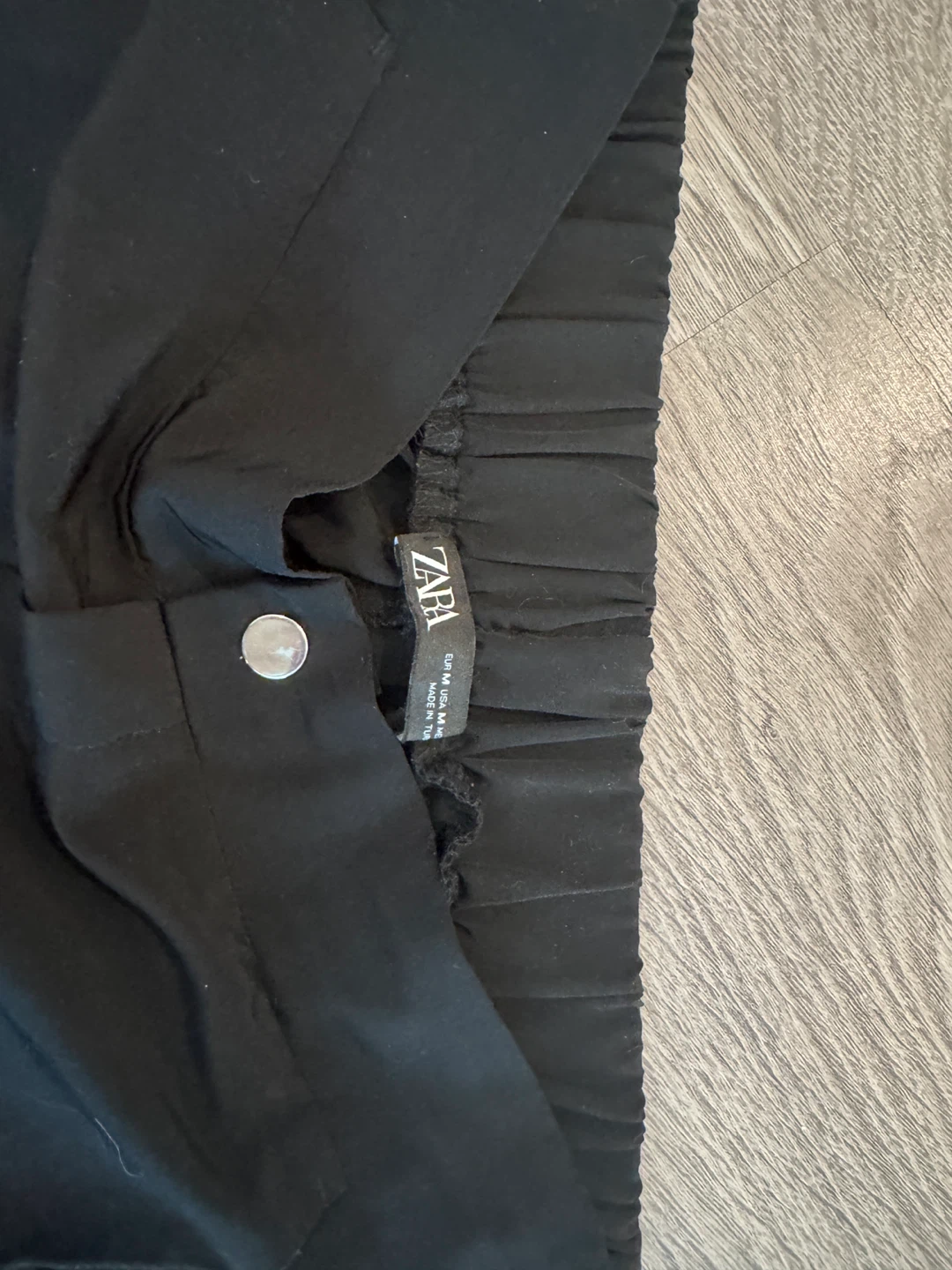 ZARA Black Cargo Pants Size M - photo 2