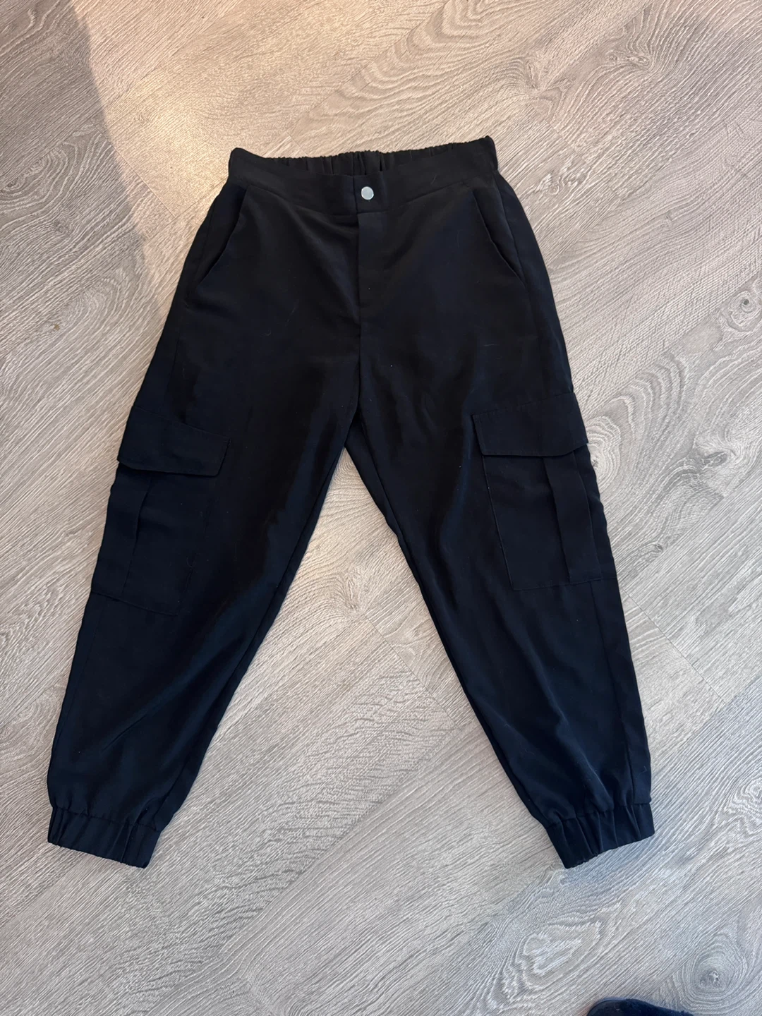 ZARA Black Cargo Pants Size M