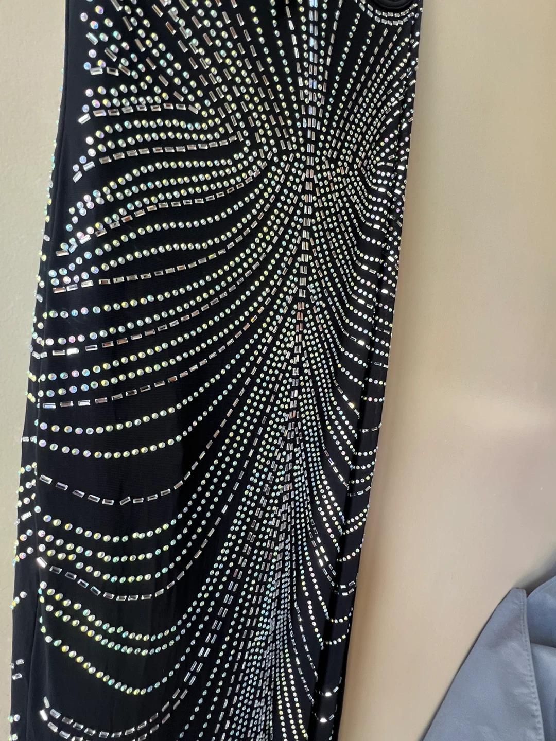 Sparkly Black Embellished Maxi Dress - photo 4