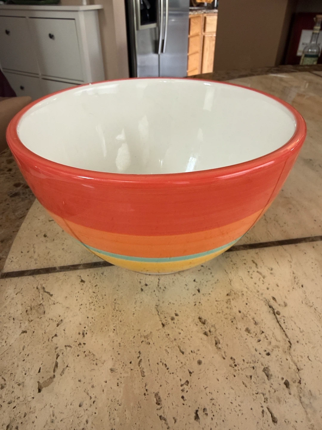 Crate & Barrel Striped Serving Bowl - photo 4