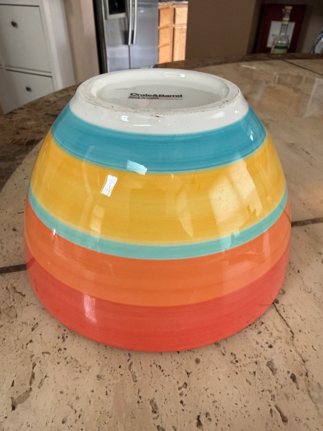 Crate & Barrel Striped Serving Bowl - photo 3