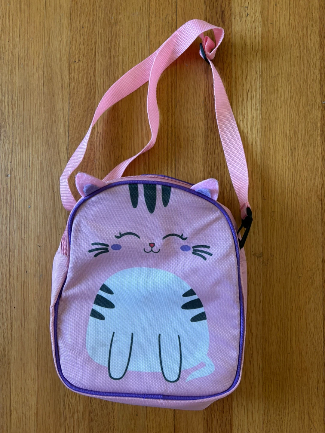 Kids Pink Cat Lunch Bag