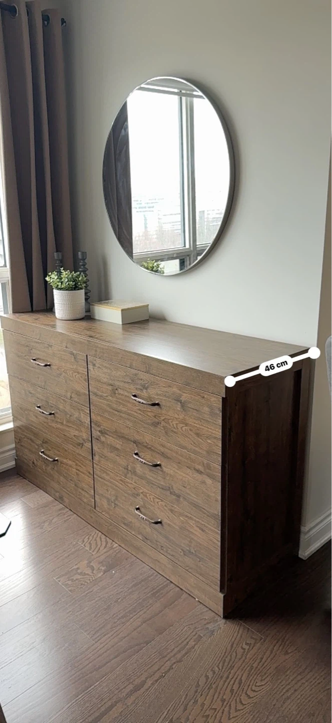 Wooden Dresser with 6 Drawers - photo 2
