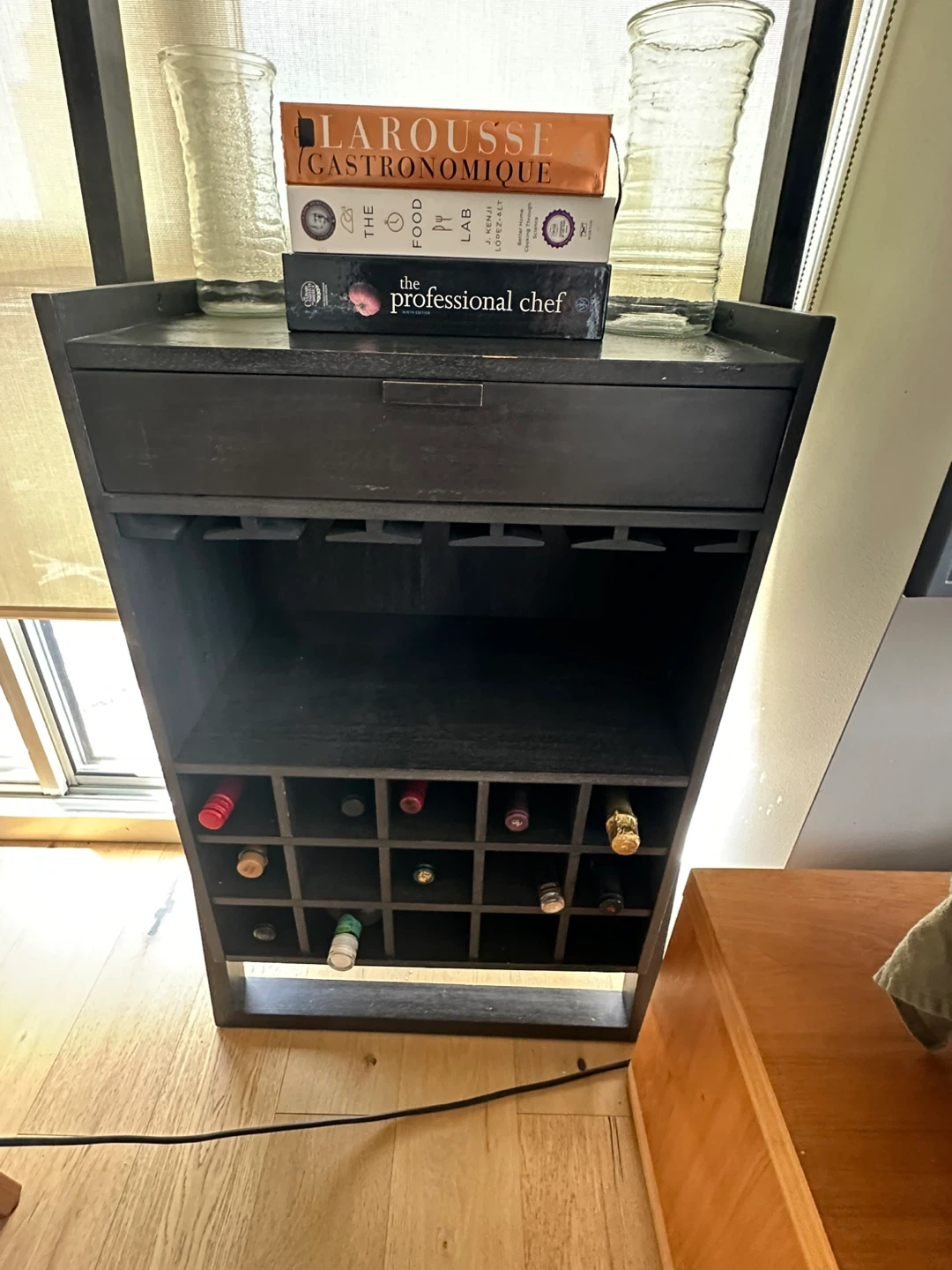 Crate and barrel Wine Rack and Glass Holder - photo 5