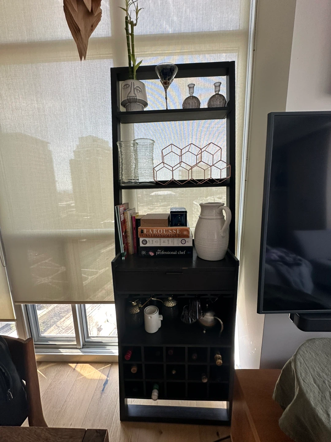 Crate and barrel Wine Rack and Glass Holder - photo 3