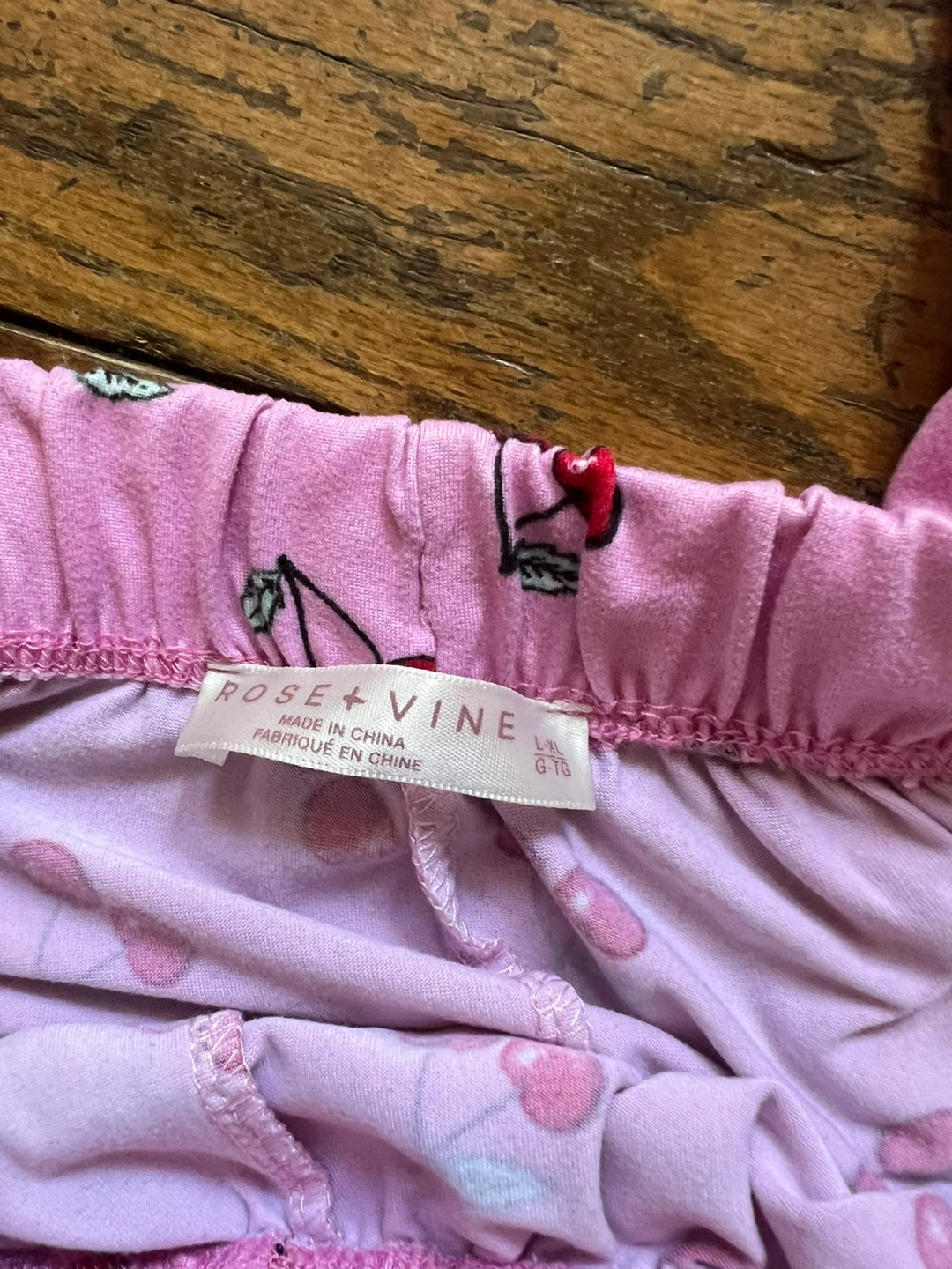 Rose + Vine Pink Cherry Pajama Pants - photo 2