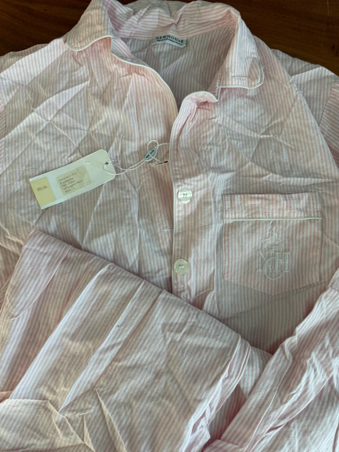 NEWHOUSE Pink Striped Pajama Set - photo 4