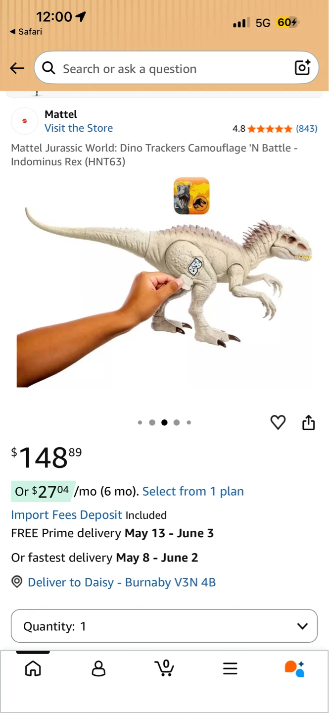Mattel Jurassic World Dino Trackers Indominus Rex (HNT63) - photo 5
