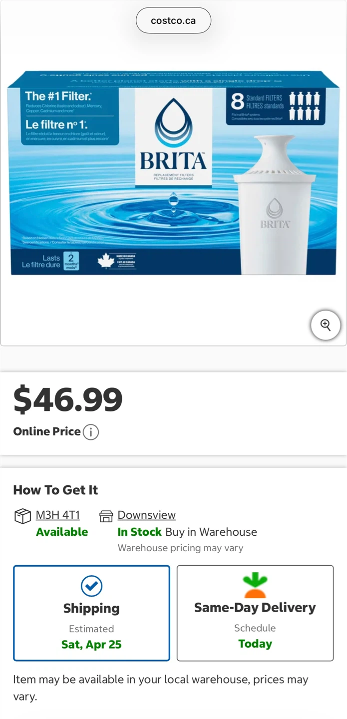 Brita Water Filter Pitcher with 8 Standard Filters - photo 2