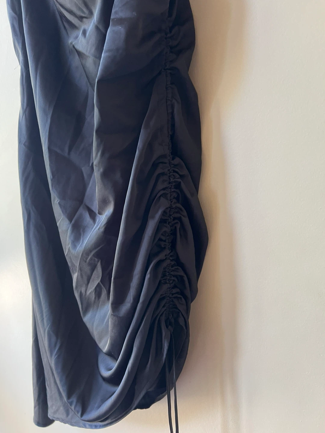 GARAGE Black Ruched Spaghetti Strap Dress M/M - photo 3