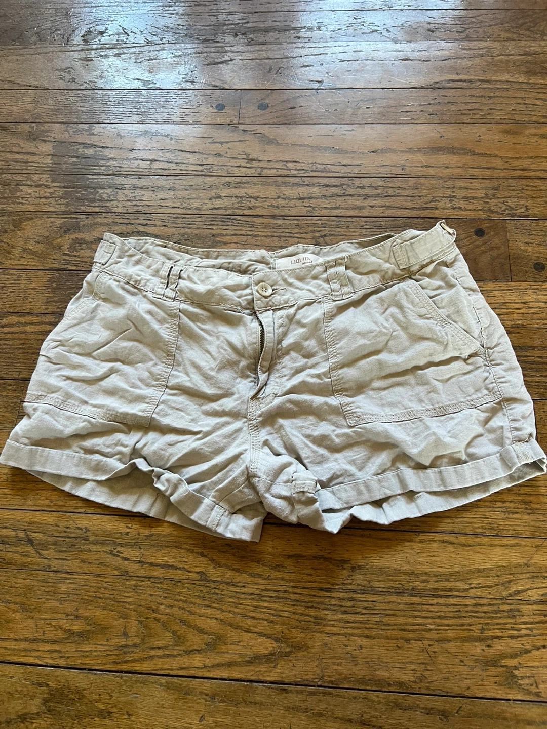 Casual Linen Blend Shorts
