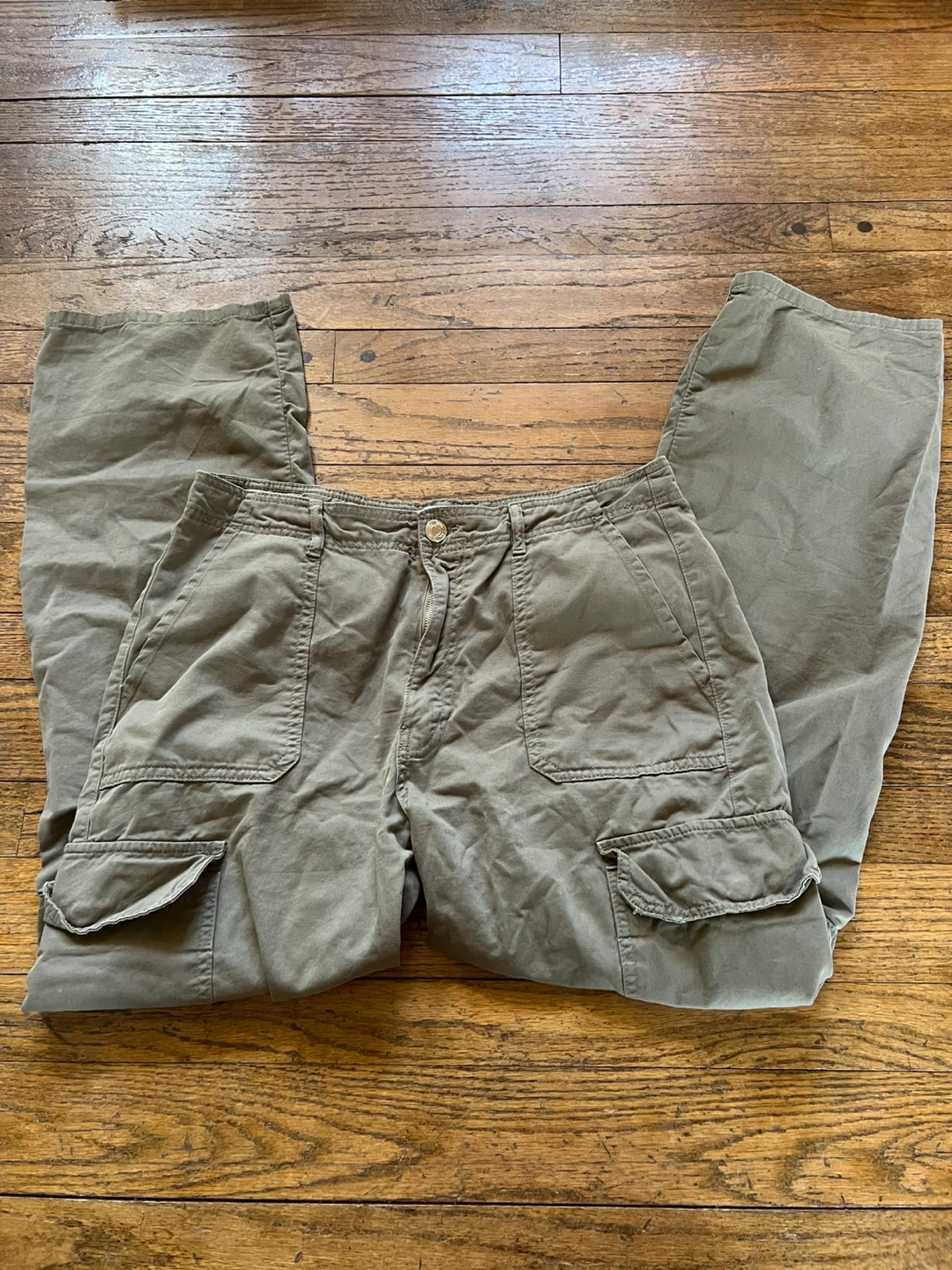 Zara Cargo Pants Olive Green Size US 10