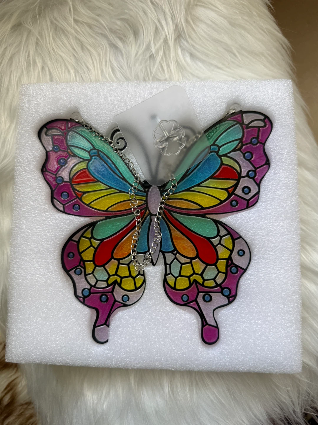 Stained Glass Butterfly Suncatcher