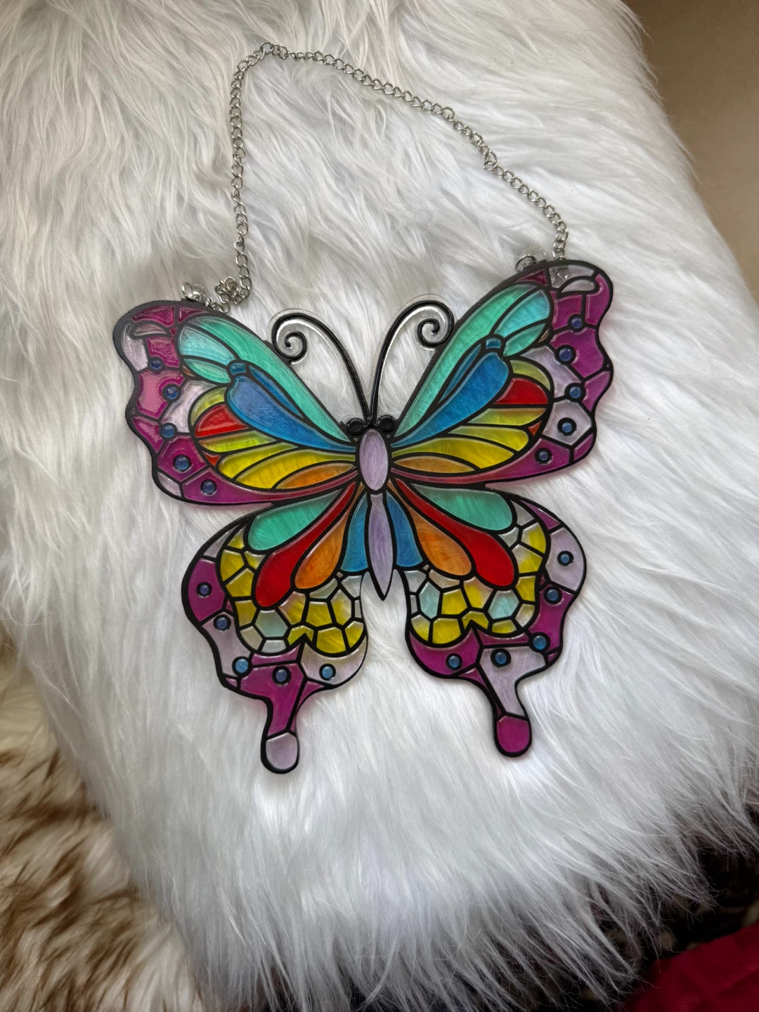Stained Glass Butterfly Suncatcher - photo 2