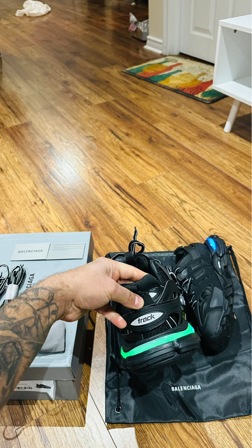 Balenciaga Track Sneakers Black Green - photo 5