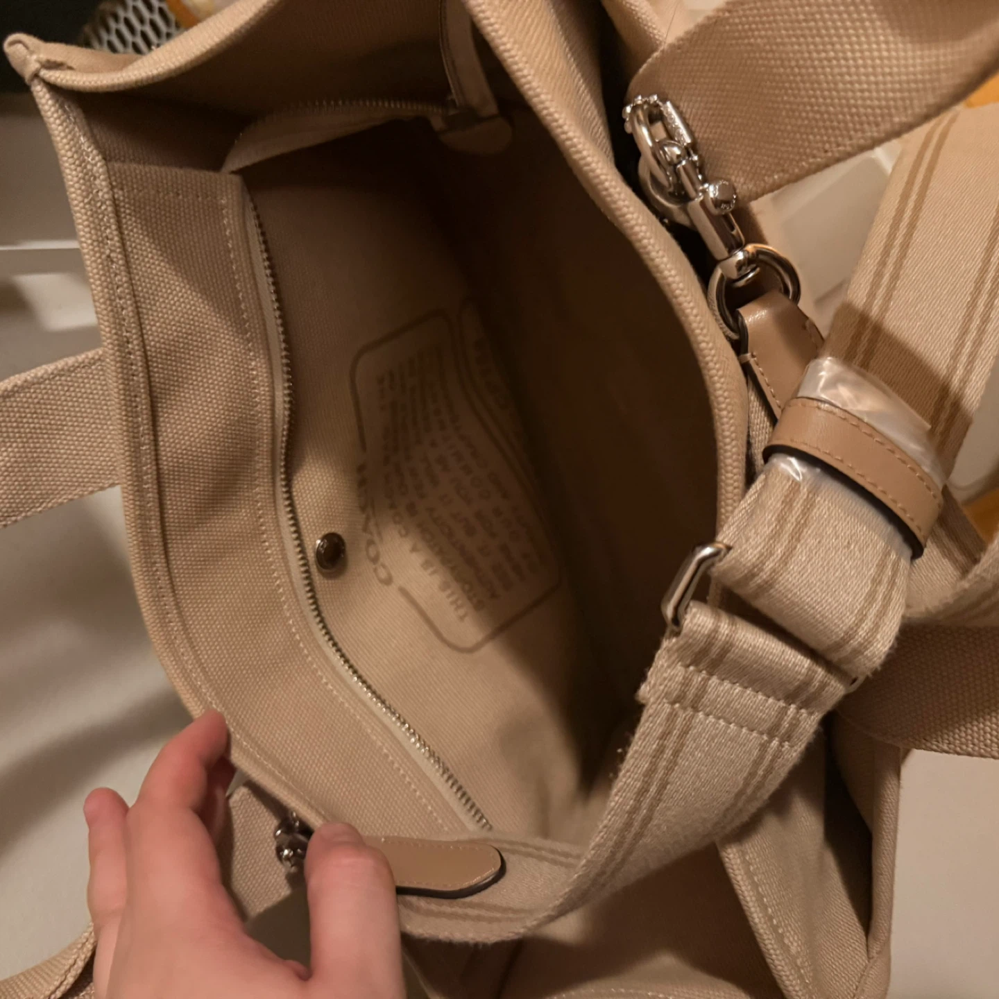 Coach Cargo Tote Bag - Natural Canvas - photo 2