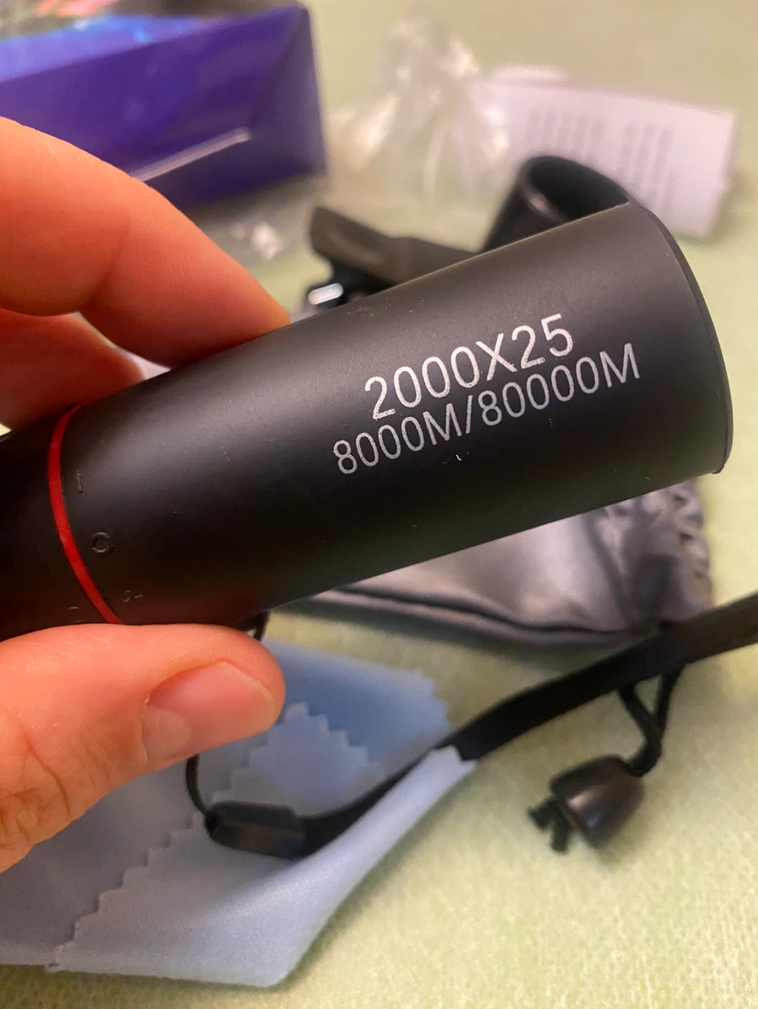Black Monocular Telescope 8x Magnification - photo 3