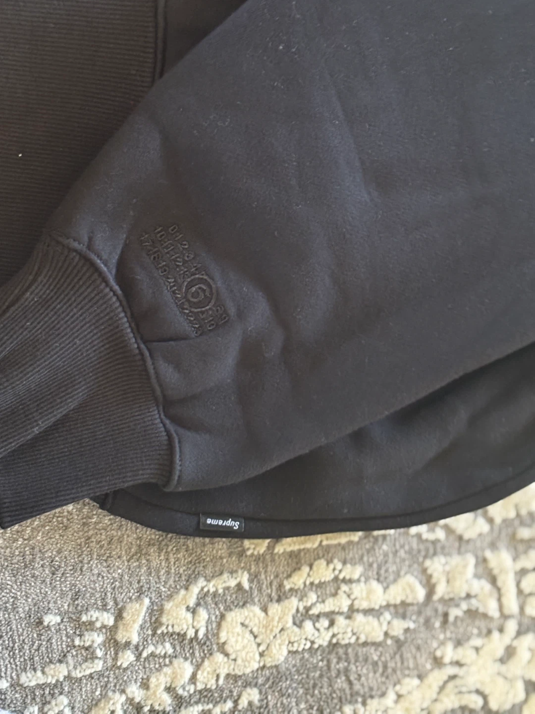 Supreme x Maison Margiela Zip Hoodie Black 1994 - photo 2