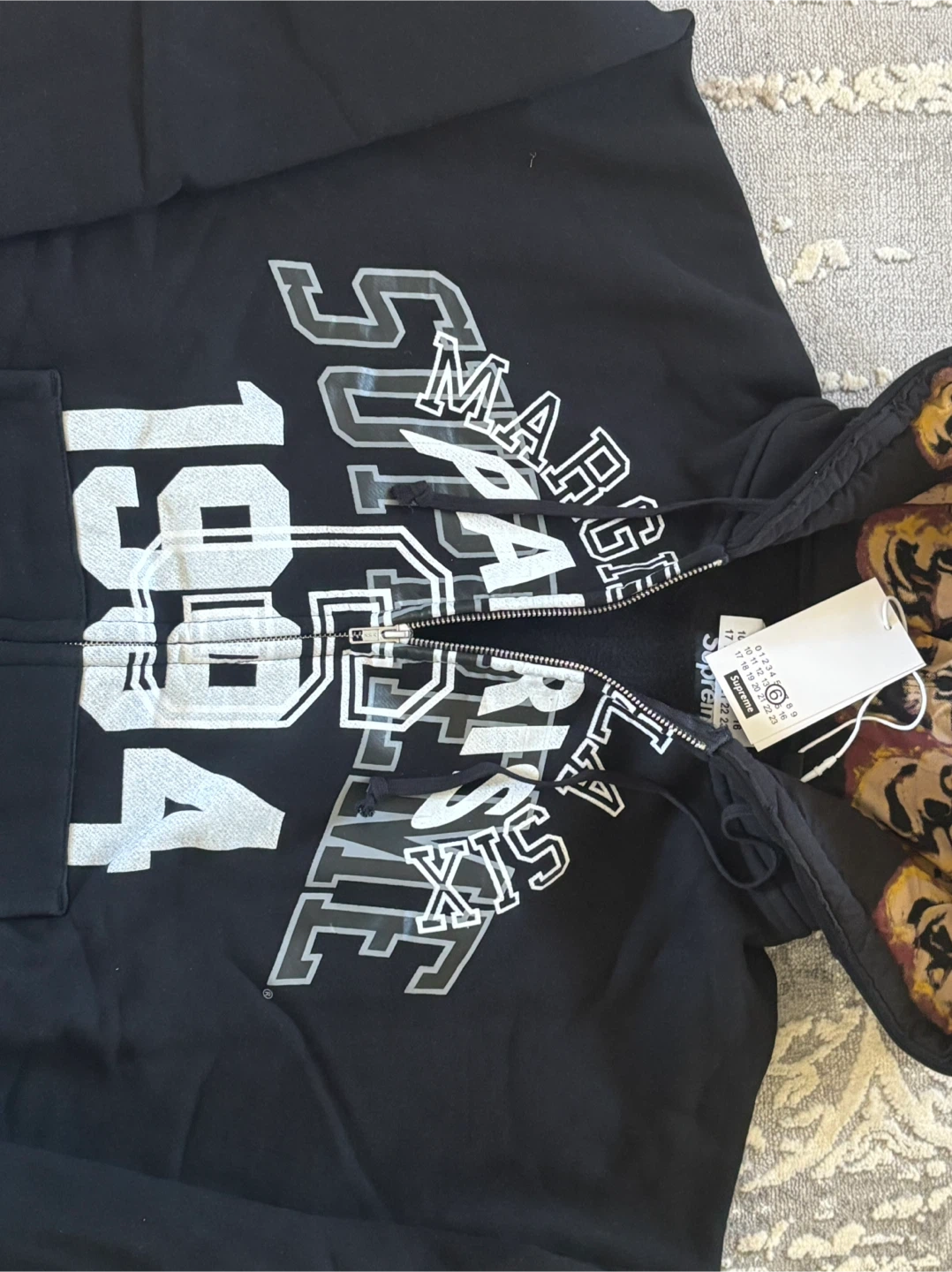 Supreme x Maison Margiela Zip Hoodie Black 1994 - photo 3