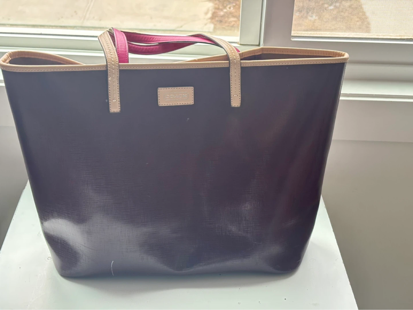 Authentic Coach Leather Tote Bag  Large Shoulder Purse” - photo 2