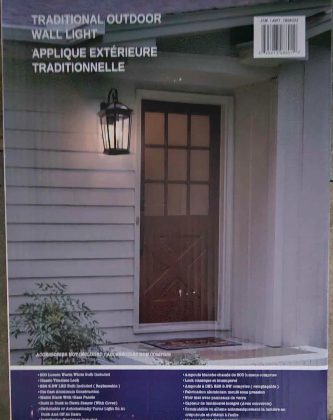 Lutec Traditional Outdoor Wall Light - Black - photo 2