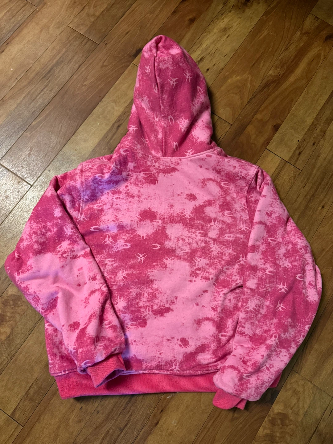 Pink Leopard reversible Studded Hoodie - photo 3