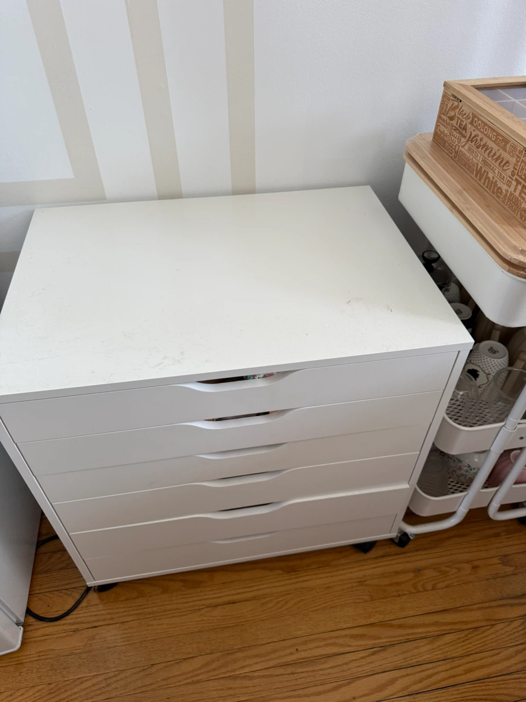 White 5-Drawer Storage Unit - photo 5