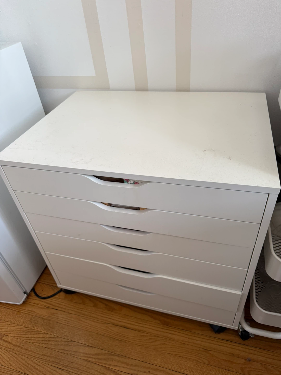 White 5-Drawer Storage Unit