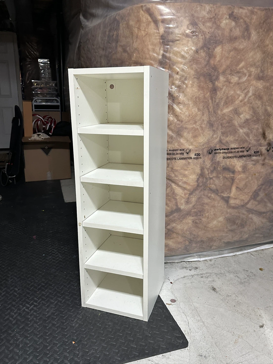White 5-Shelf Bookcase - photo 2