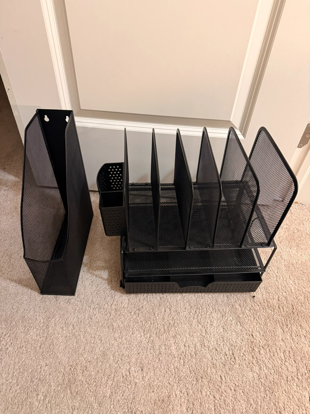 Black Mesh Desk Organizer Set - photo 2