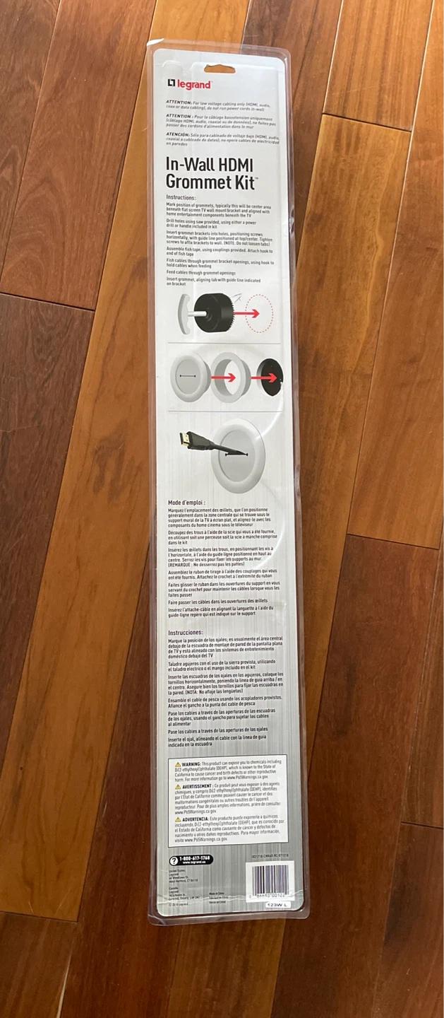 Legrand In-Wall HDMI Grommet Kit🌱 - photo 2