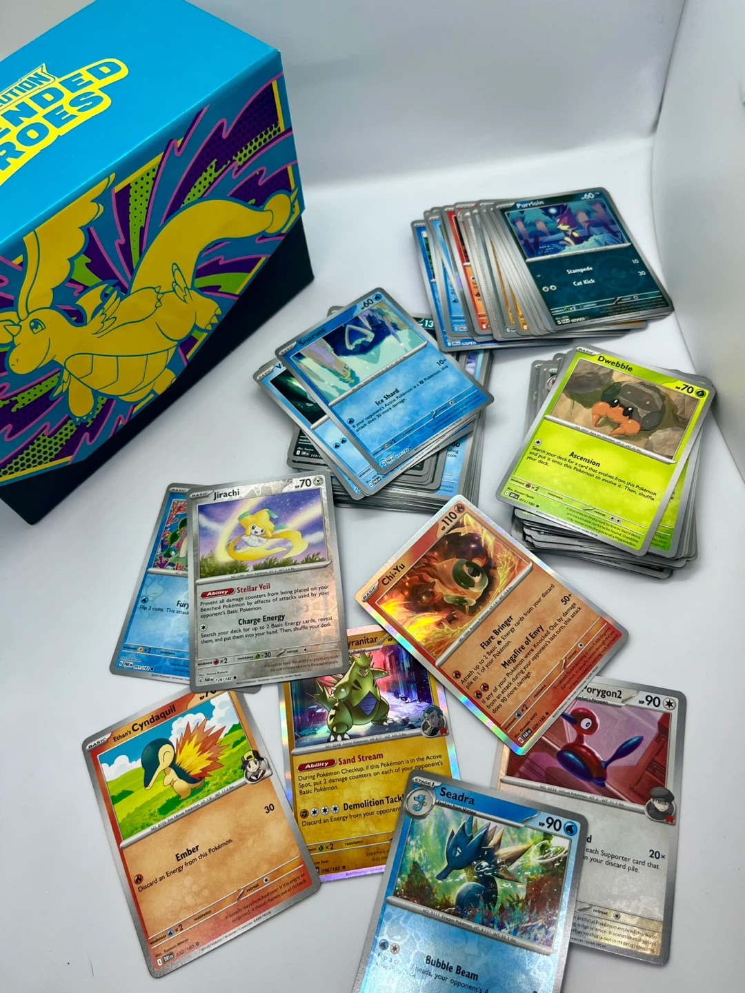 100 Pokemon Cards Lot With Holo & Reverse Holo - photo 2