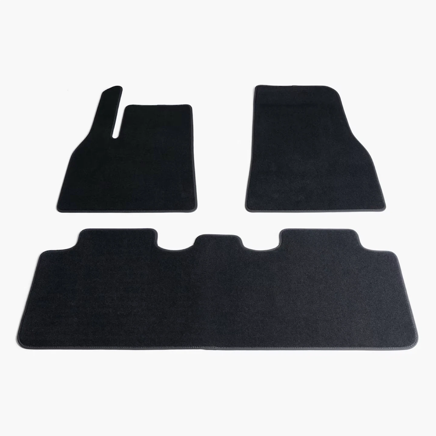 Tesla Model Y Black Carpet Floor Mats Set