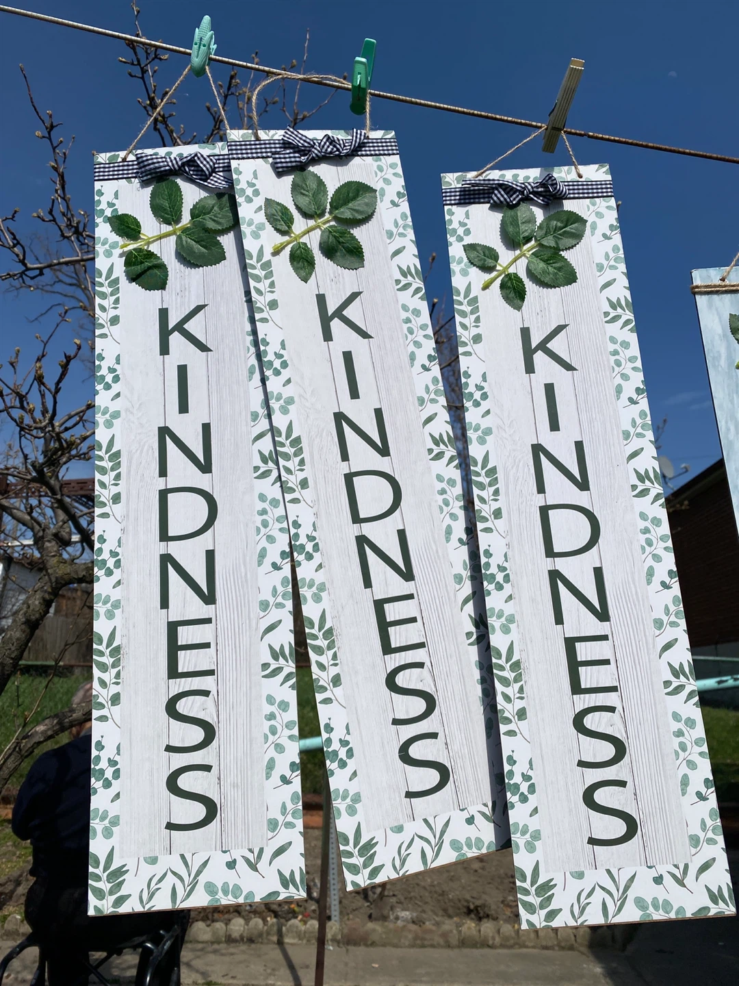 Set of 5 Decorative Wooden Signs - photo 2