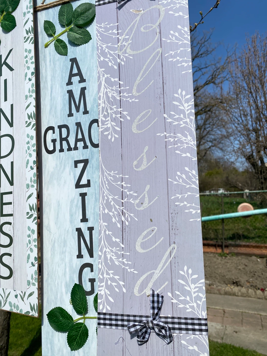 Set of 5 Decorative Wooden Signs - photo 4