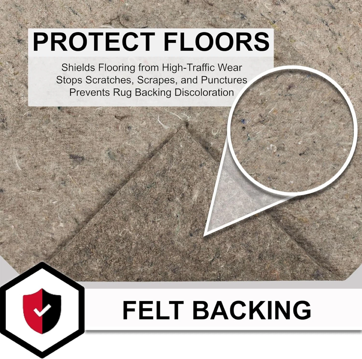 Underlay Felt Fiber Blend Rug Pad - photo 2