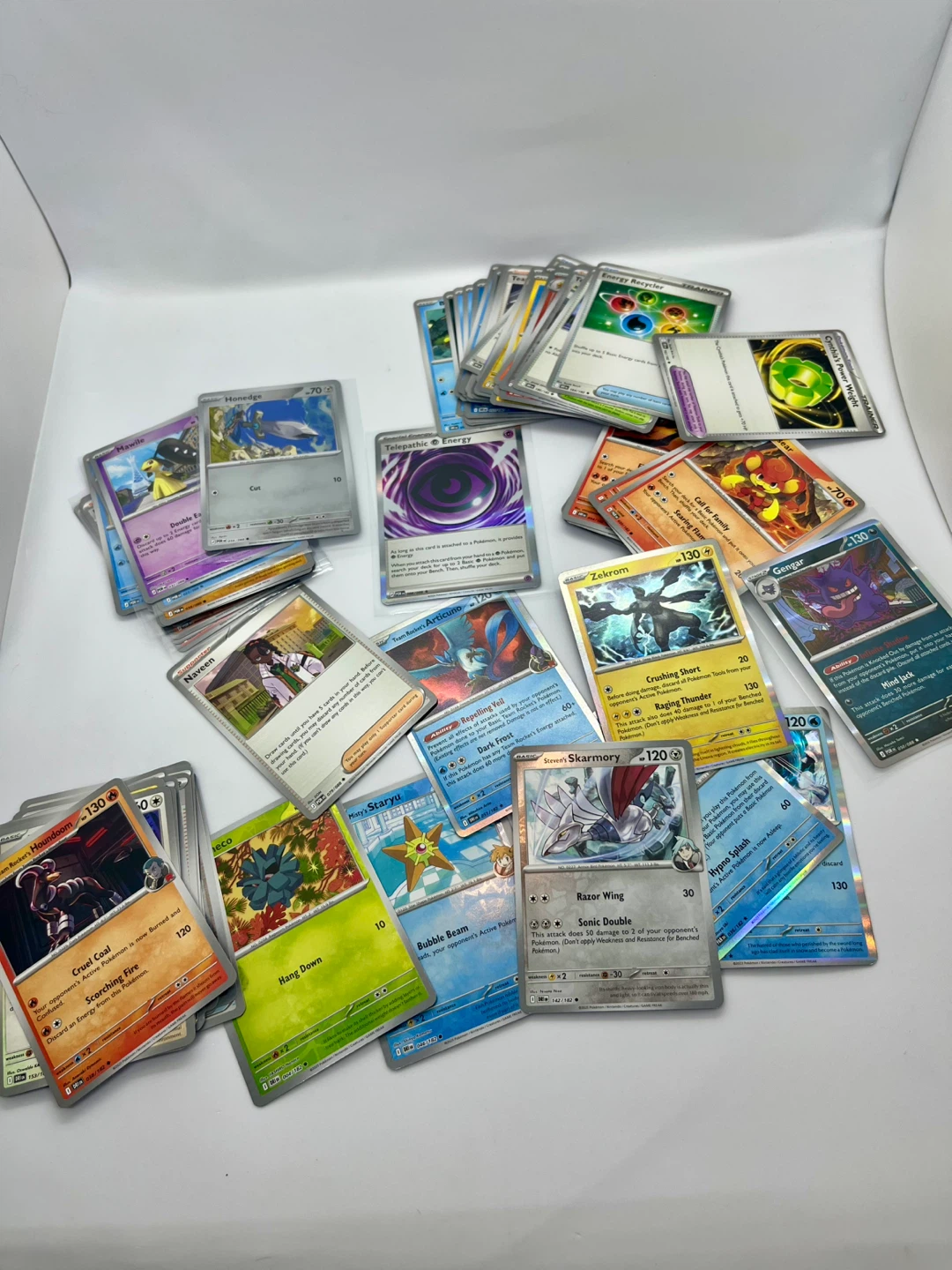 100 Pokemon Cards Lot With Holo & Reverse Holo