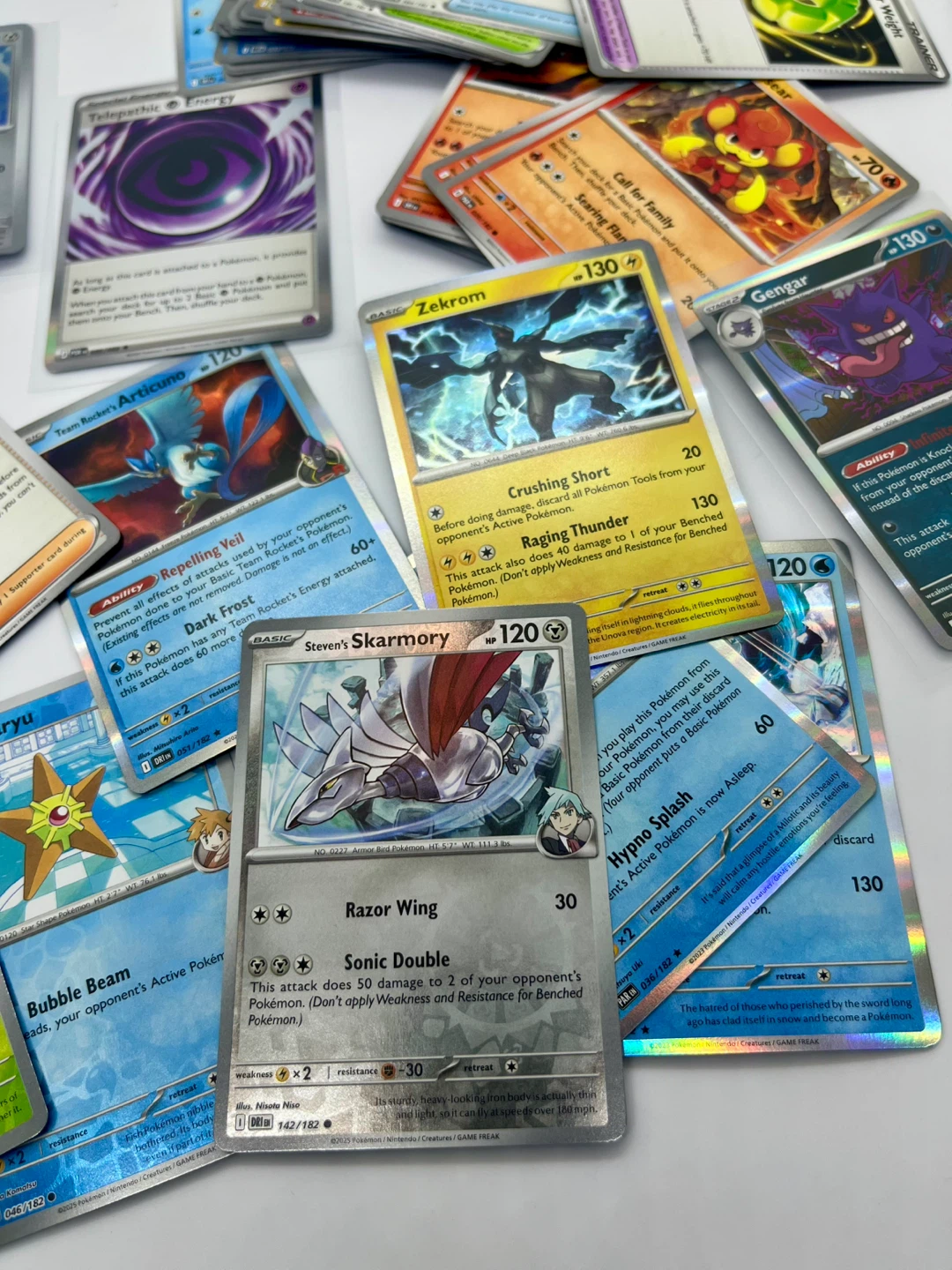 100 Pokemon Cards Lot With Holo & Reverse Holo - photo 5