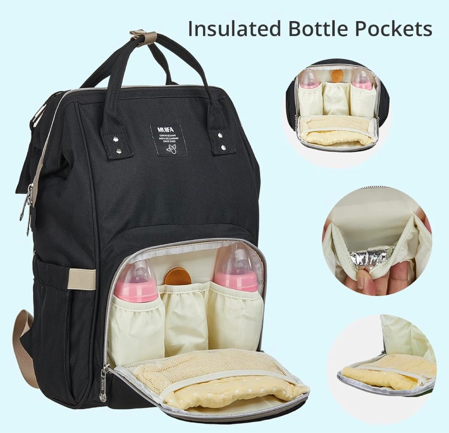 MUIFA Diaper Backpack - Blue