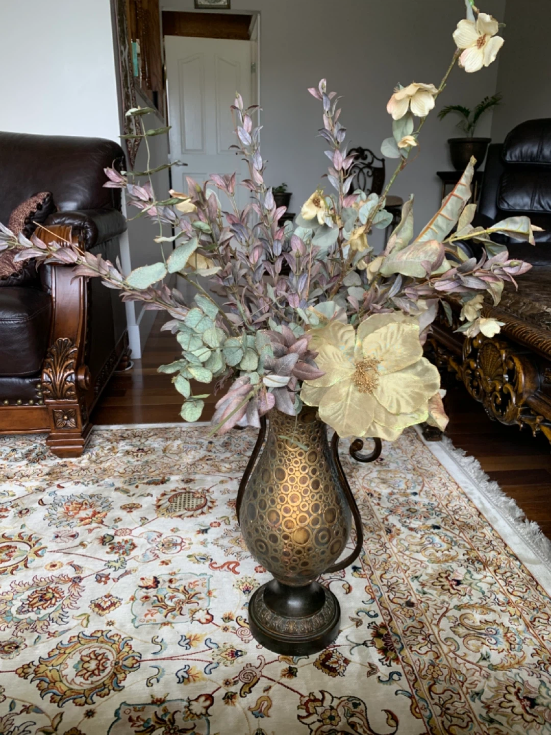 Decorative Vase with Artificial Flowers