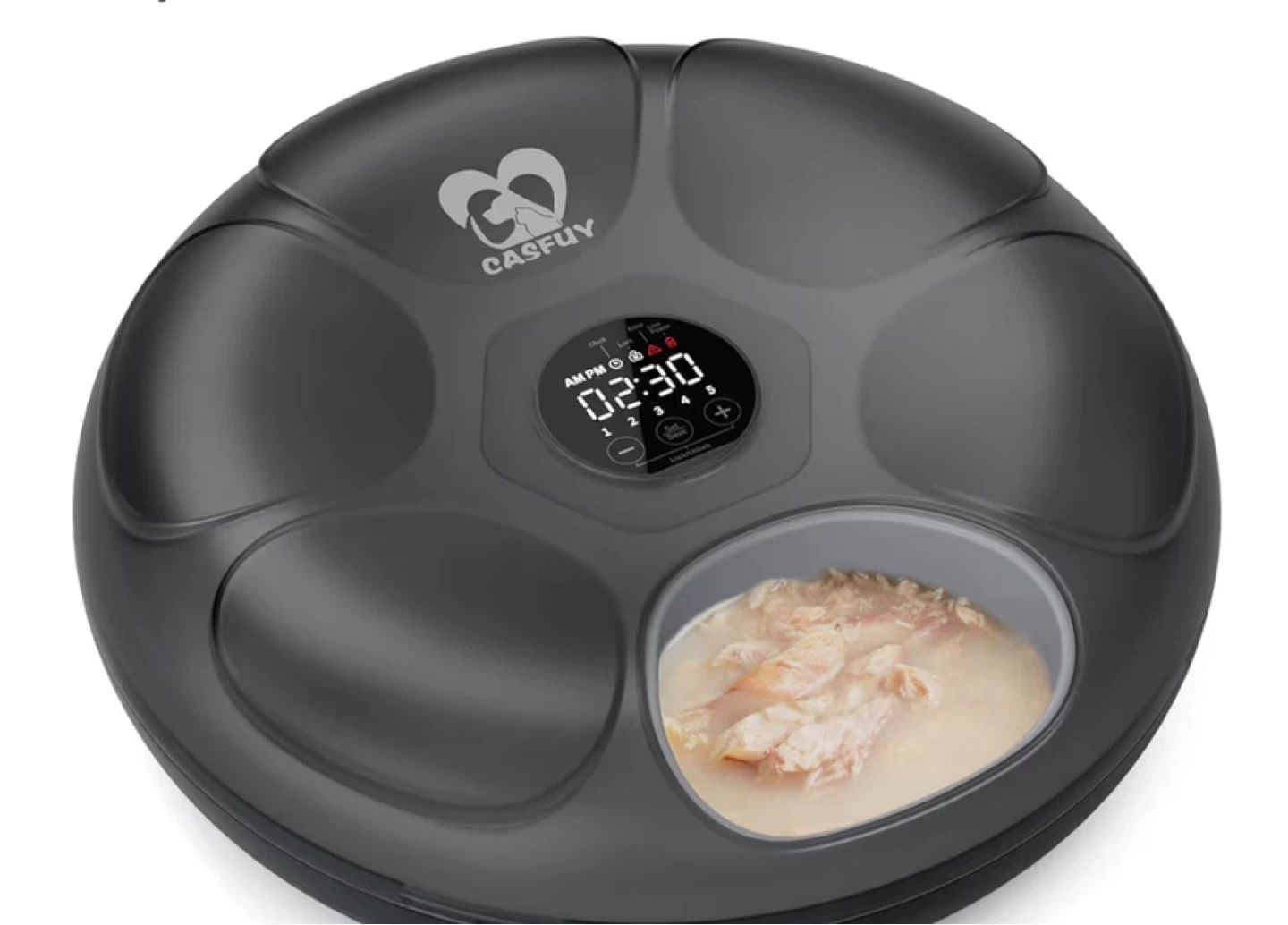 CASFUY Automatic Pet Feeder - Grey - photo 2