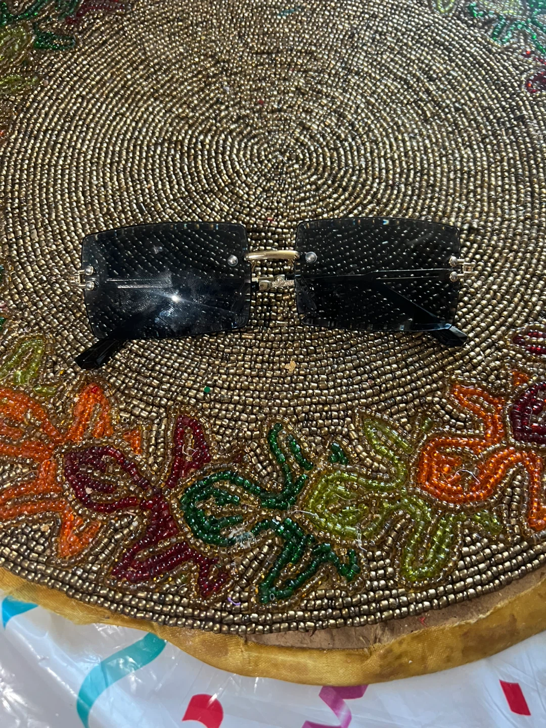Black Rimless Sunglasses