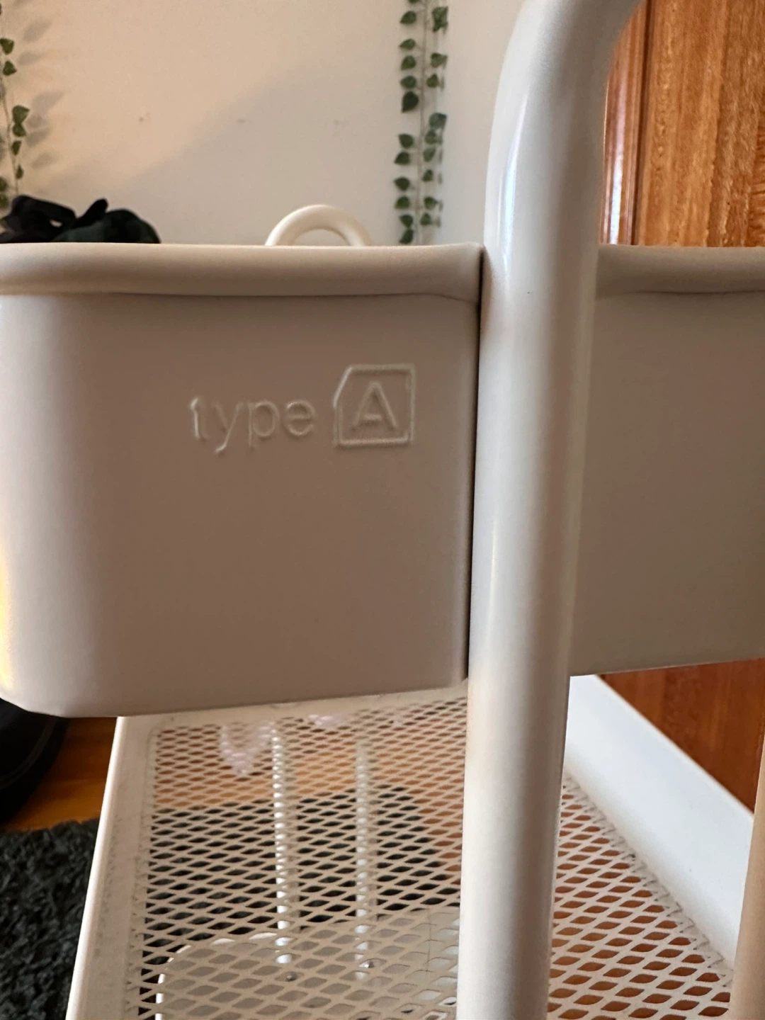Type A White 3-Tier Rolling Cart - photo 3