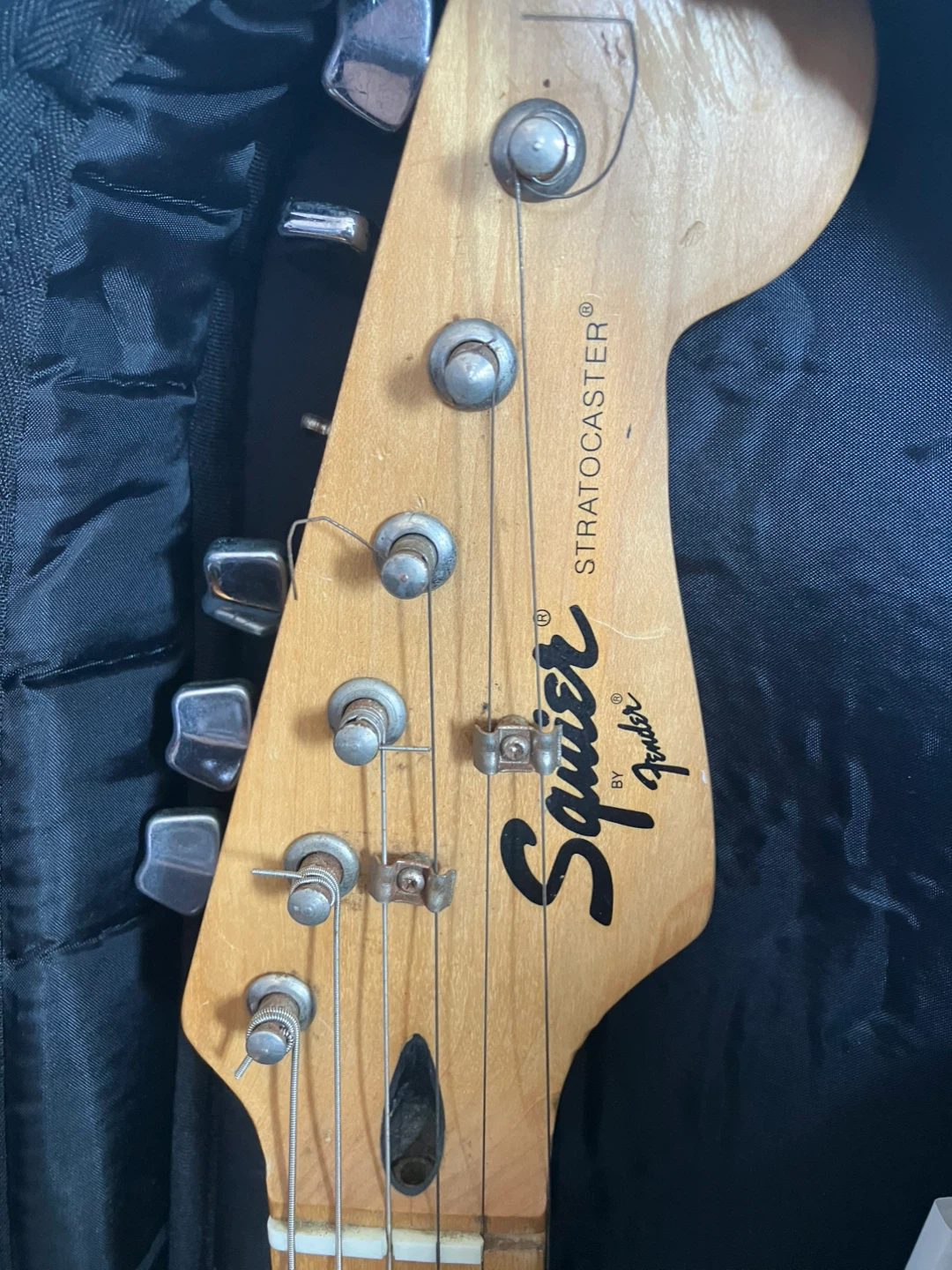 Squier Stratocaster Electric Guitar - Black - photo 2
