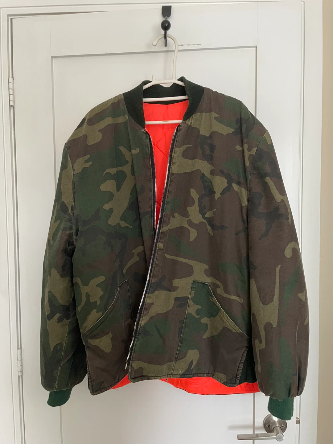Vintage Camouflage Bomber Jacket